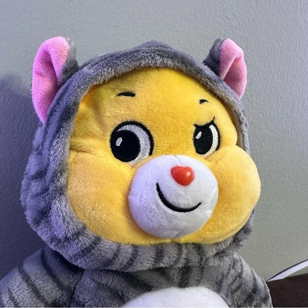Care‎ Bears 12” Funshine Kitty Cat Hoodie Yellow Plush